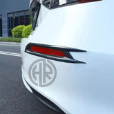 Honda Civic 2022 Carbon Fiber Back Reflector Cover Trims Durable 2pcs Set